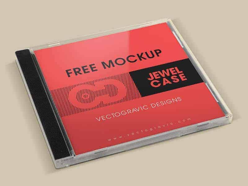  Free CD Jewel Case Mockup 