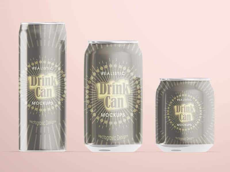  drink can mockups 