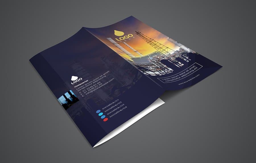  01 Trifold Oil And Gas Flyer Template 