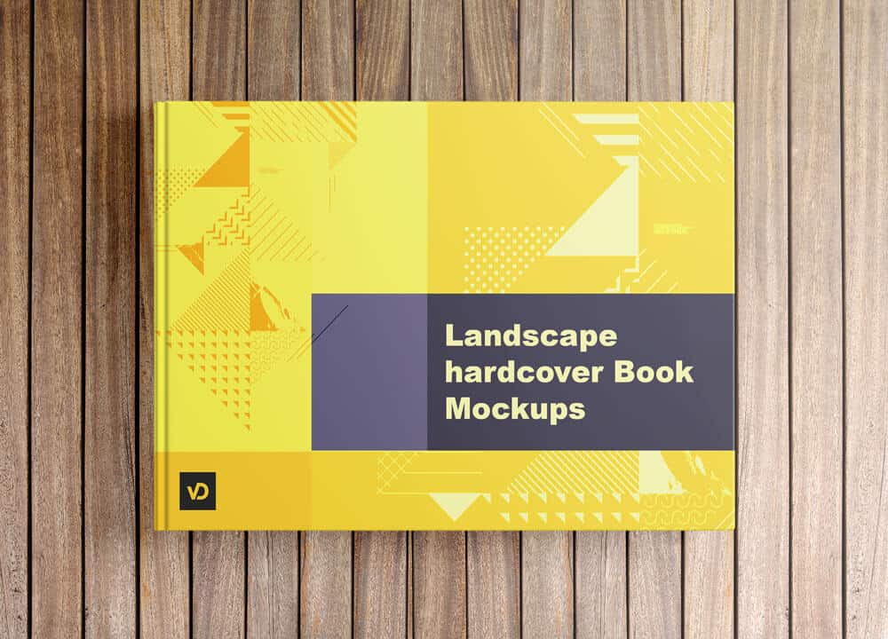  01 Landscape hardcover Book Mockup 