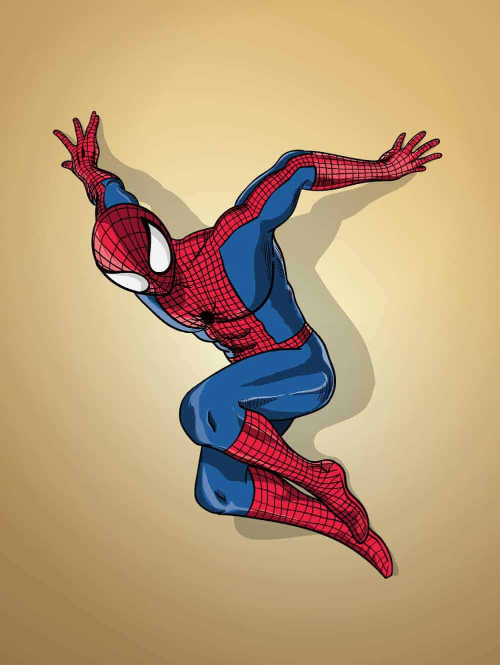 Spiderman-Cartoon-Illustration