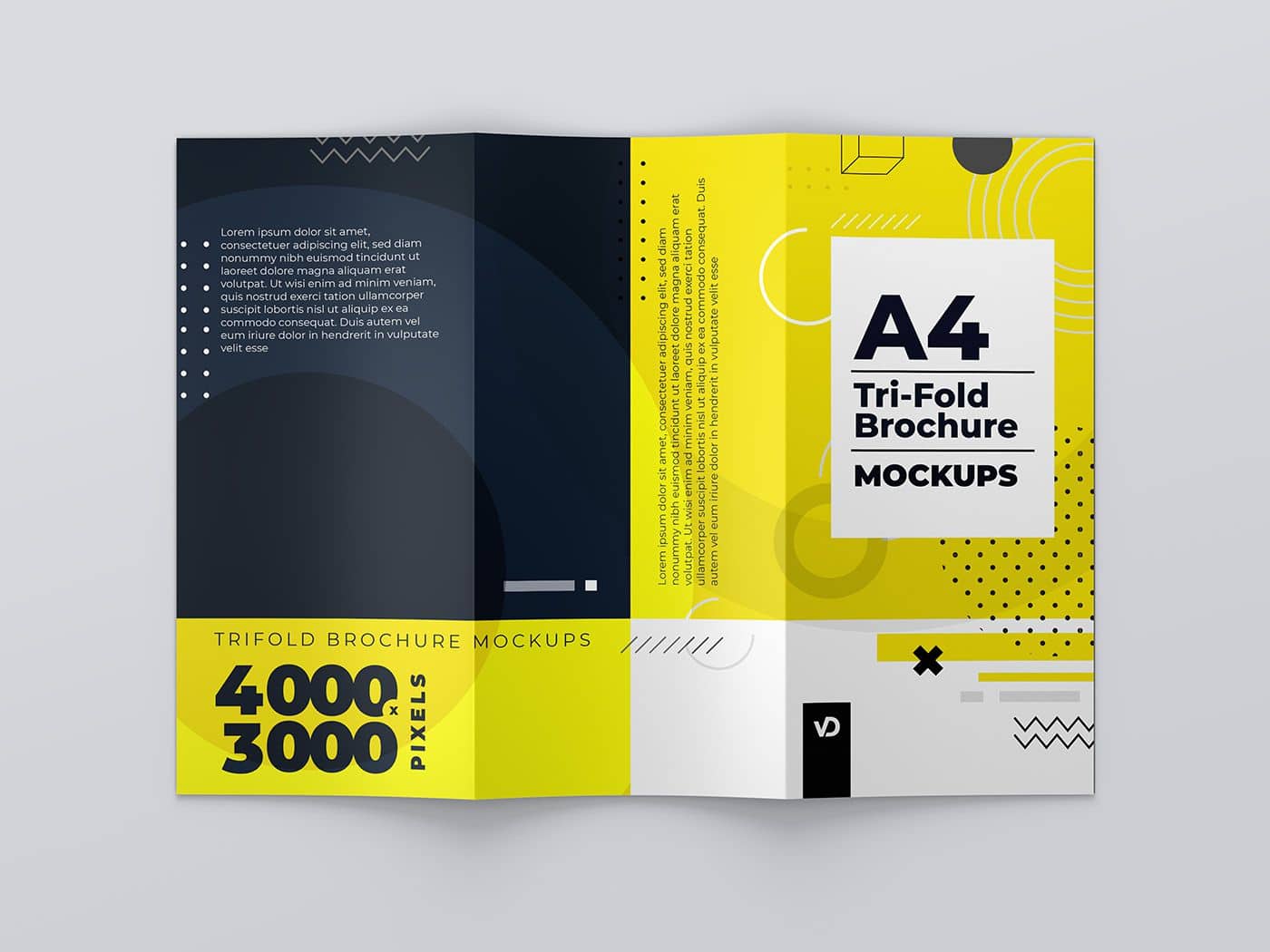  A4 Trifold Brochure Mockups 02 