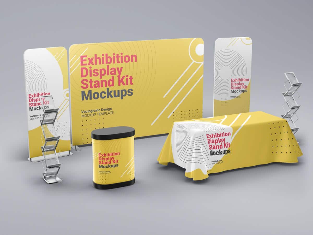  Exhibition Display Stand Kit Mockups 