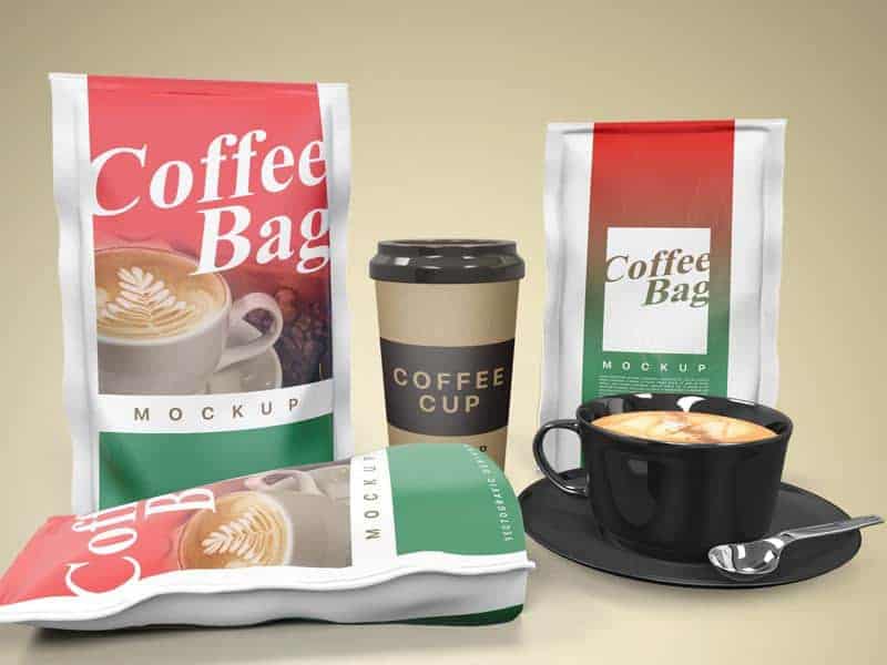  Free Coffee Bag Mockup 