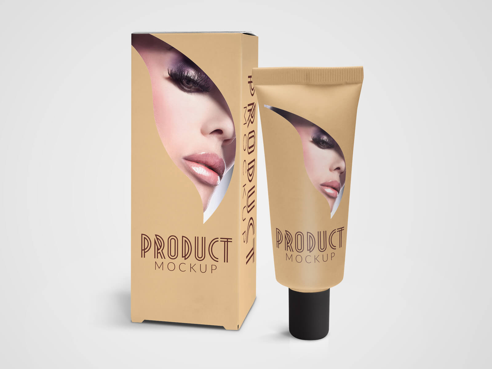  Cosmetic Tube and Box Container Mockups 
