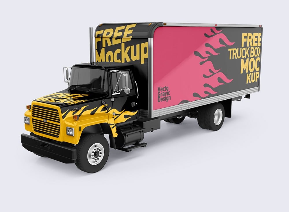  Ford Box Truck Free Mockups 