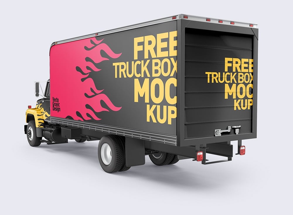  Ford Box Truck Free Mockups 