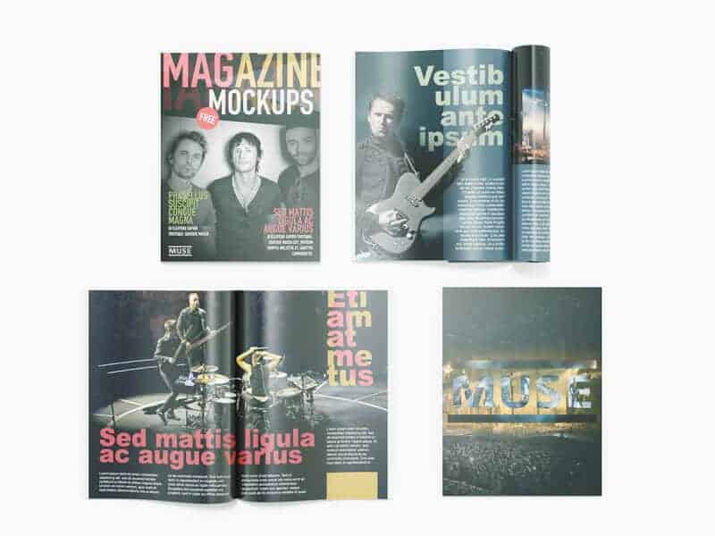  Free Magazine Mockups v2 