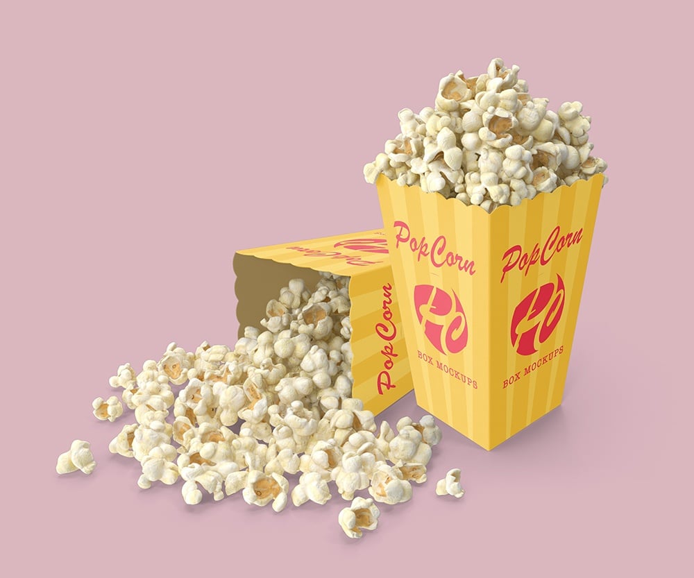  Popcorn Box Mockups 