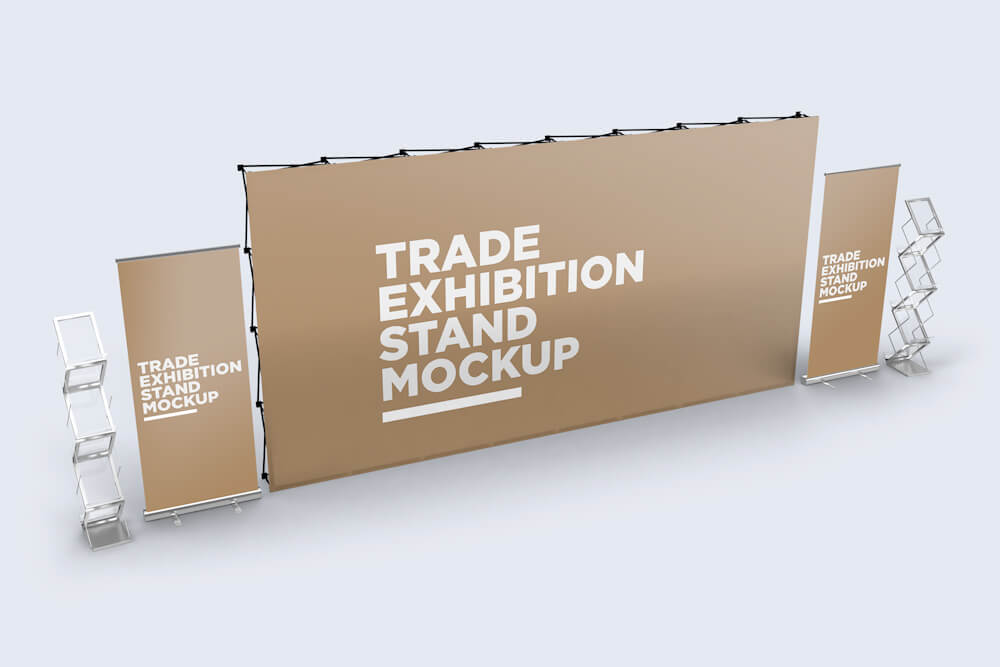  Trade Exhibition Stand Mockup 